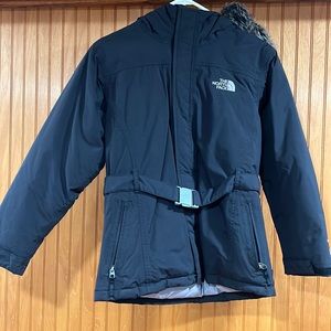Girls north face puffer coat